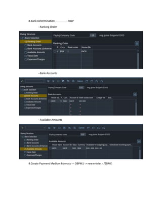 Bank Master Data, House bank, APP and DMEE.docx