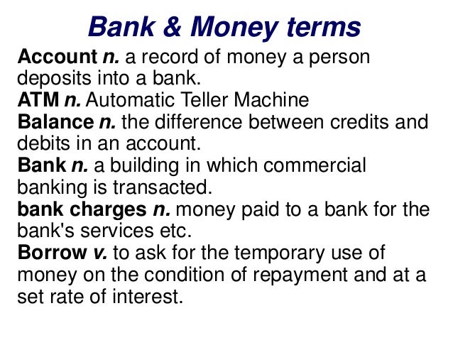 forex vocabulary