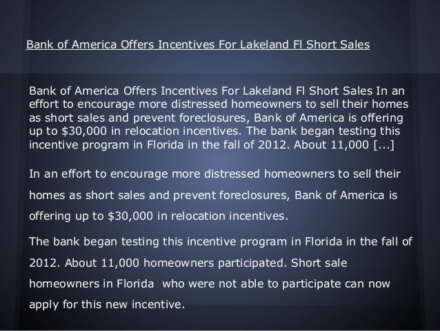 Deals bank of america
