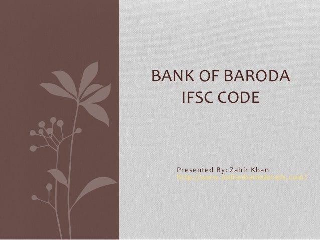 Bank of baroda ifsc code
