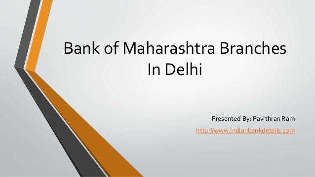 Bank of maharashtra forex branches