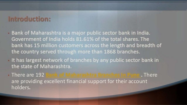 Bank of maharashtra forex branches