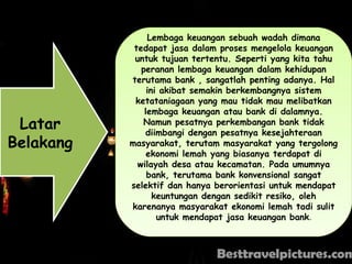 Makalah bank perkreditan rakyat