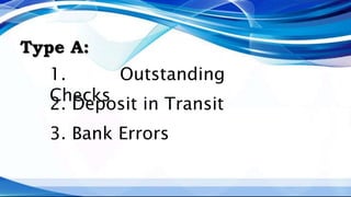 Bank reconciliation | PPTX