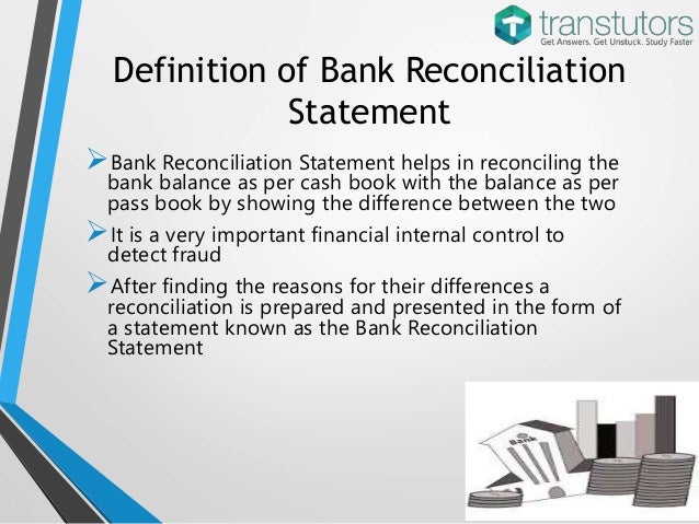 bank reconciliation statement accounting bank reconciliation statement