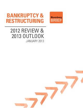 bANKRUPTCY &
RESTRUCTURING
 2012 Review &
  2013 outlook
       January 2013
 