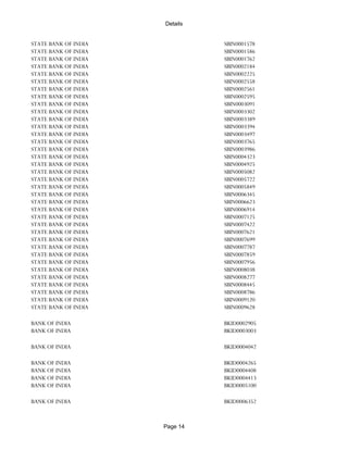 Banks Enabled For Customer Payment Through Rtgs