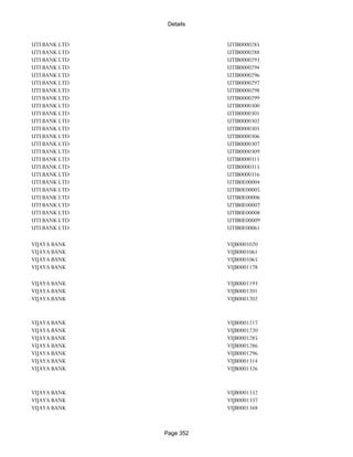 Banks Enabled For Customer Payment Through Rtgs