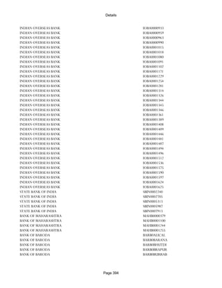 Banks Enabled For Customer Payment Through Rtgs
