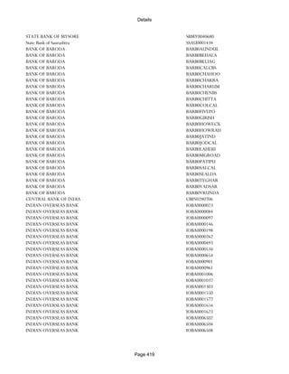 Banks Enabled For Customer Payment Through Rtgs