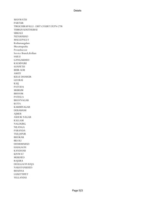 Banks Enabled For Customer Payment Through Rtgs