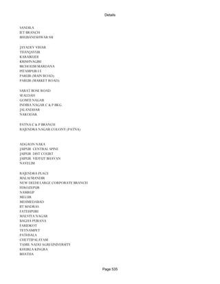 Banks Enabled For Customer Payment Through Rtgs