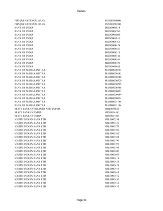 Banks Enabled For Customer Payment Through Rtgs