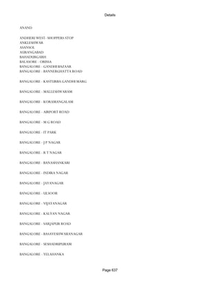 Banks Enabled For Customer Payment Through Rtgs