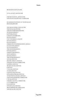 Banks Enabled For Customer Payment Through Rtgs