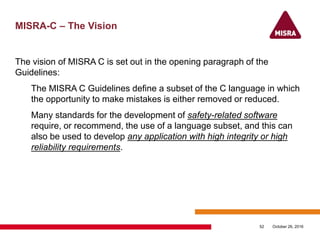 MISRA C – Recent developments and a road map to the future | PDF