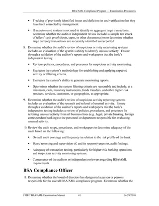Bank Secrecy Act BSA Anti-Money Laundering | PDF