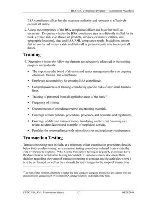 Bank Secrecy Act BSA Anti-Money Laundering | PDF