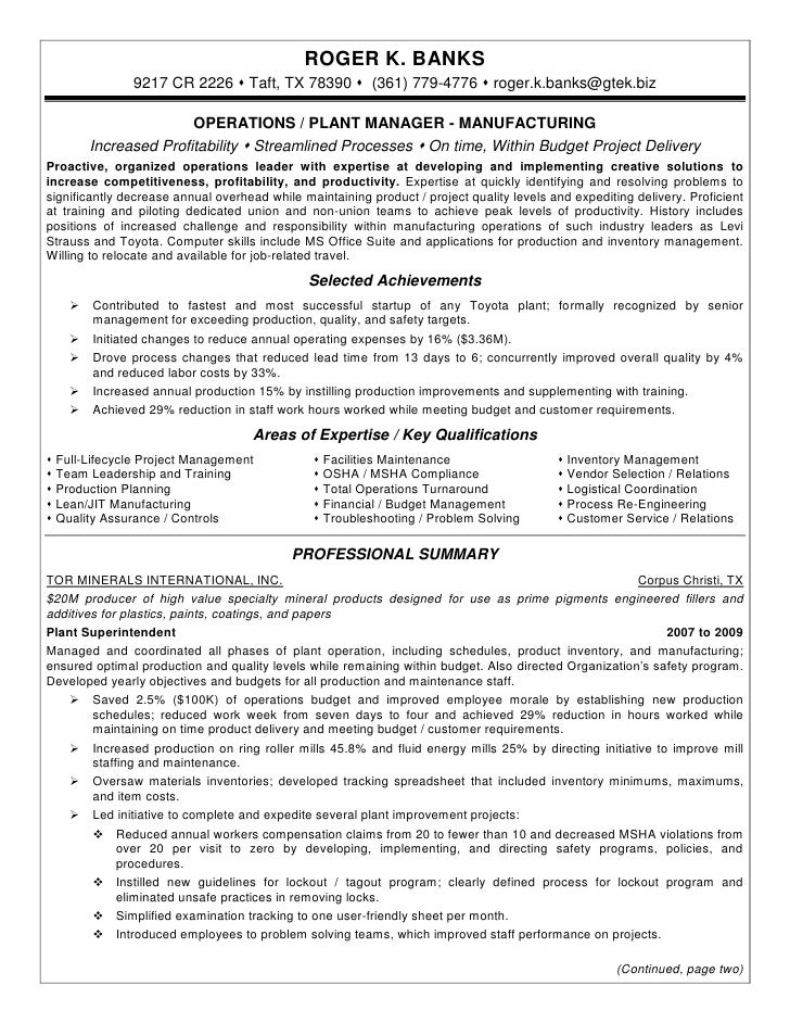 Roger Banks My Professional Resume Roger Banks My Professional Resume