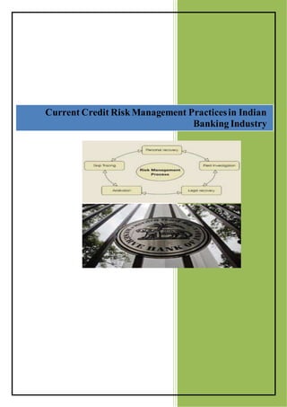 Current Credit RiskManagement Practicesin Indian
Banking Industry
 