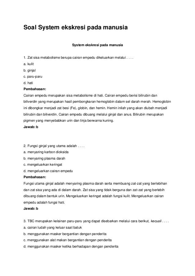 Bank Soal Biologi Bank Soal Biologi