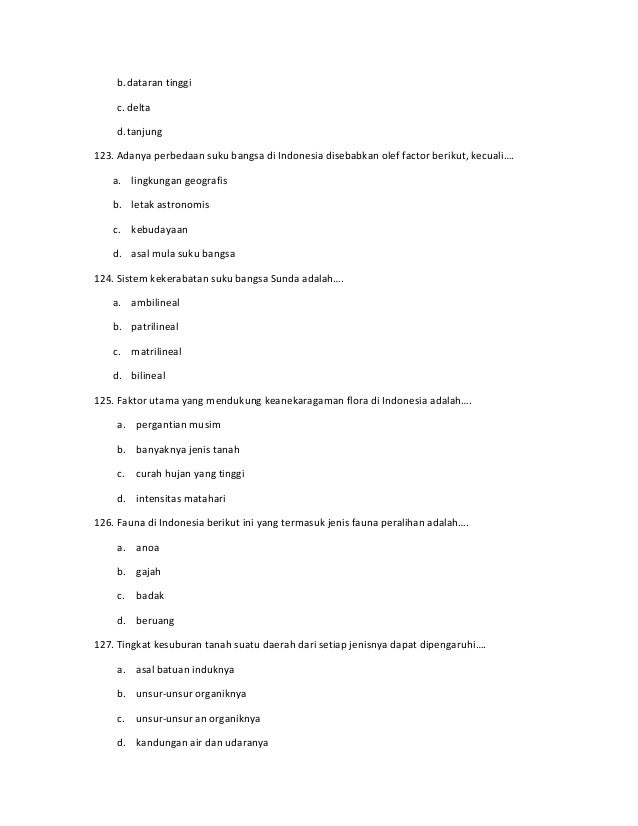 Soal Geografi Indonesia Guru Paud Soal Geografi Indonesia Guru Paud