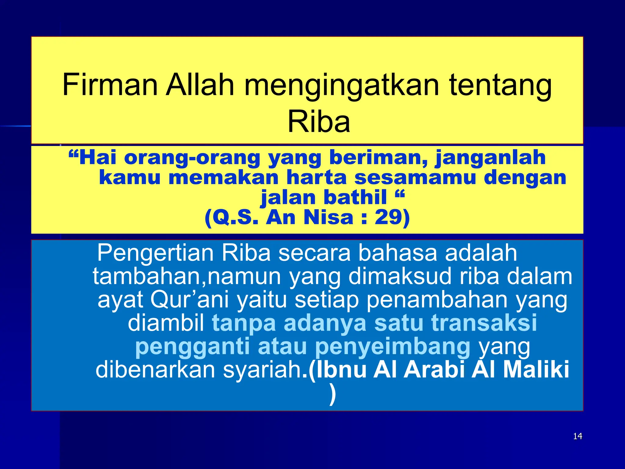 Bank syariah , Riba.ppt