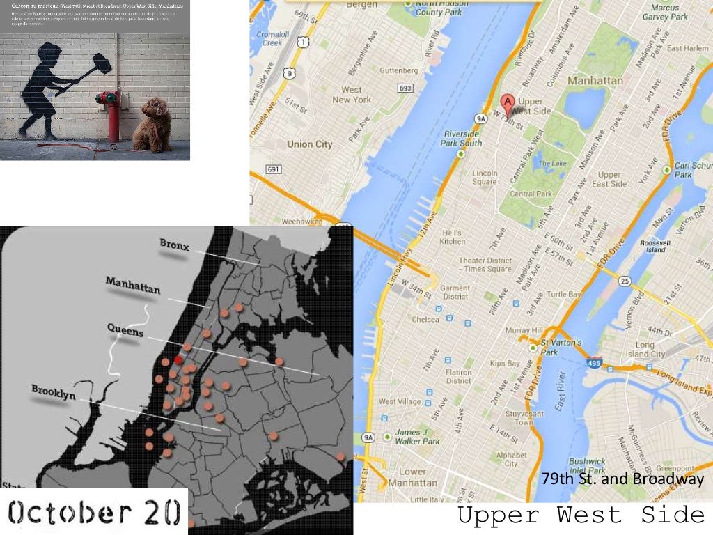 Banksy in New York with google maps