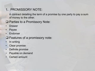 Promissory Note Pakistan Bank system in pakistan | PPTX