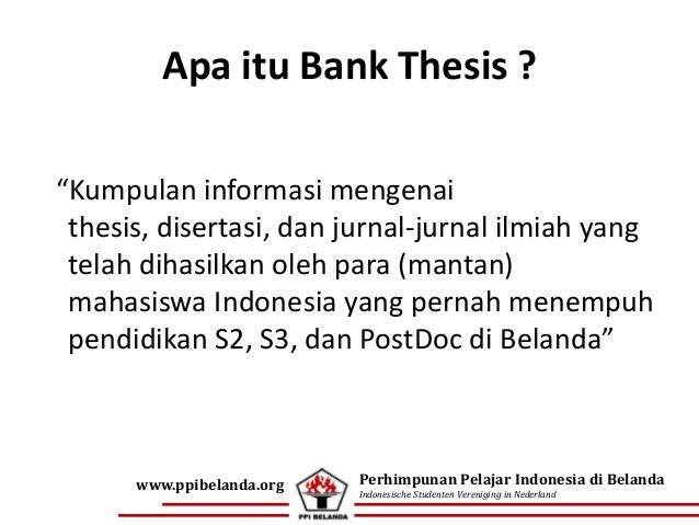 Bank dissertation
