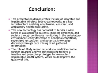Wireless Body Area Network | PPTX