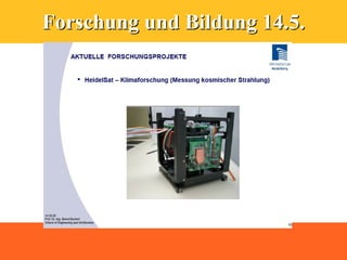 Forschung und Bildung 14.5.
 