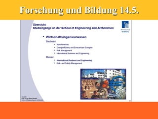 Forschung und Bildung 14.5.
 