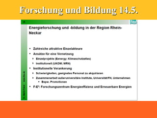 Forschung und Bildung 14.5.
 