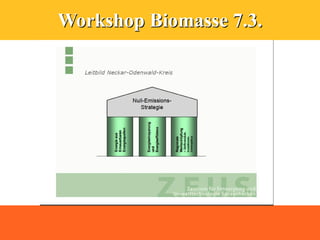 Workshop Biomasse 7.3.
 