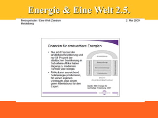 Energie & Eine Welt 2.5.
 