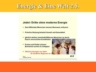 Energie & Eine Welt 2.5.
 