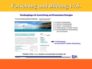 Forschung und Bildung 14.5.
 