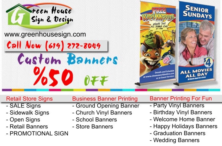 San Diego Vinyl Custom Banner Printing 619 272 8049
