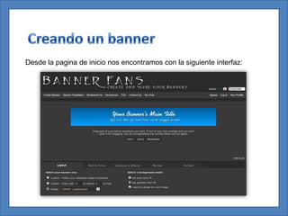 Desde la pagina de inicio nos encontramos con la siguiente interfaz:
 