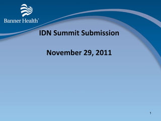 IDN Summit Submission November 29, 2011 