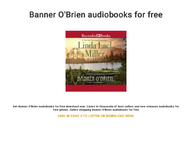 Banner O Brien Audiobooks For Free