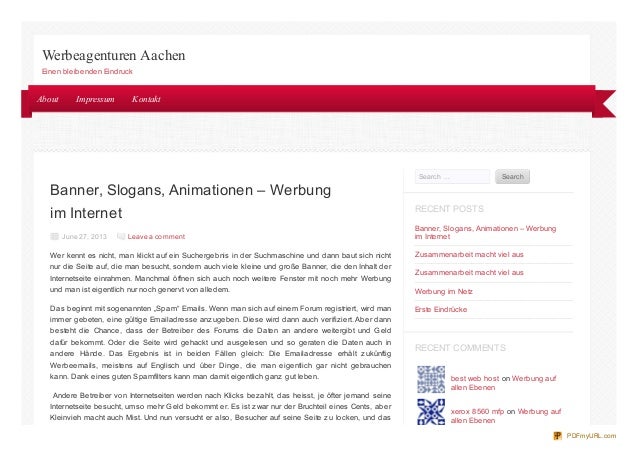 Banner Slogans Animationen Werbung Im Internet