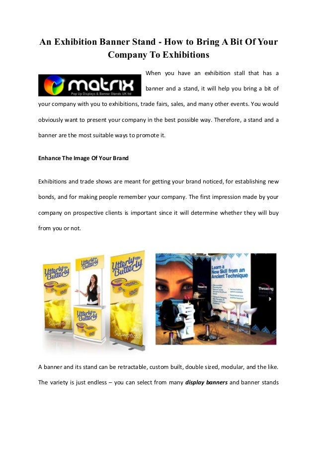 Exhibition Banner Stand Printing Service Uk