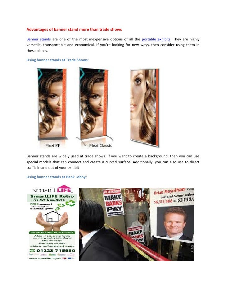Advantages of banner stand more than trade shows