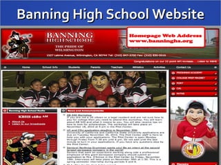 Banning High School Website 