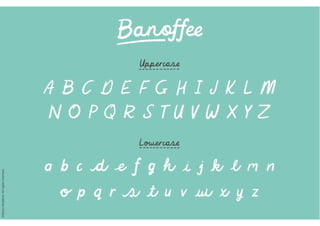 Banoffee font
