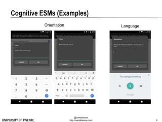@orestibanos
http://orestibanos.com/
Cognitive ESMs (Examples)
9
Orientation Language
 