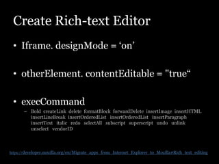 yui3 rich text editor | PPT