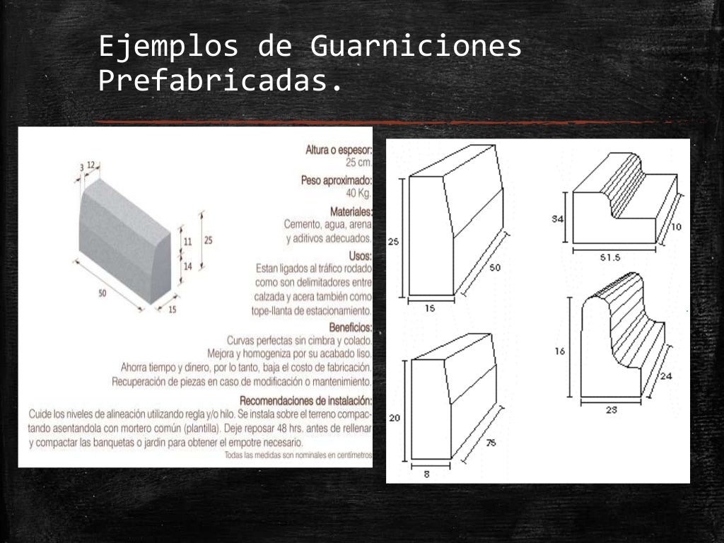 Banquetas,guarniciones y rampas